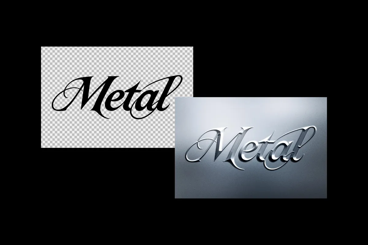 Metal Emboss Text Effect