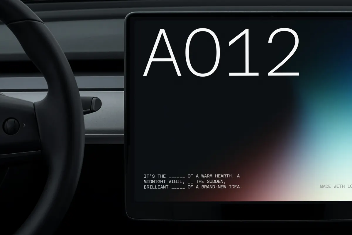 EV Infotainment Display Mockup