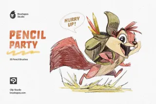 Pencil Party Clip Studio Brushes