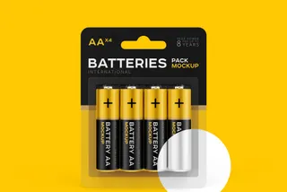 AA Battery Mockup