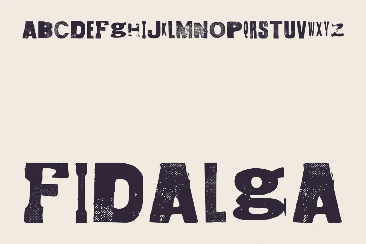 Fidalga Retro Grunge Font