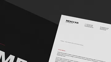 Black & White Stationery Mockup