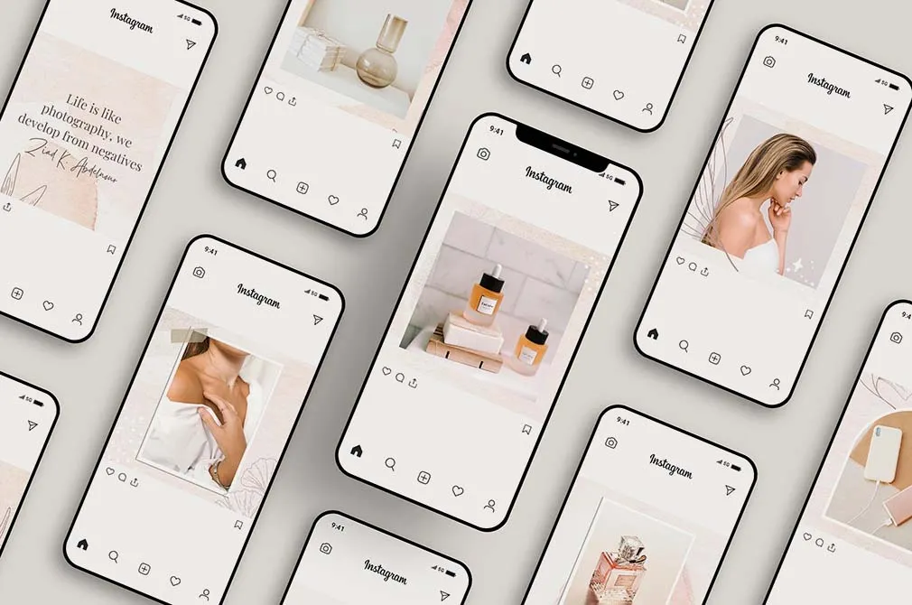 Tender Instagram Puzzle Template