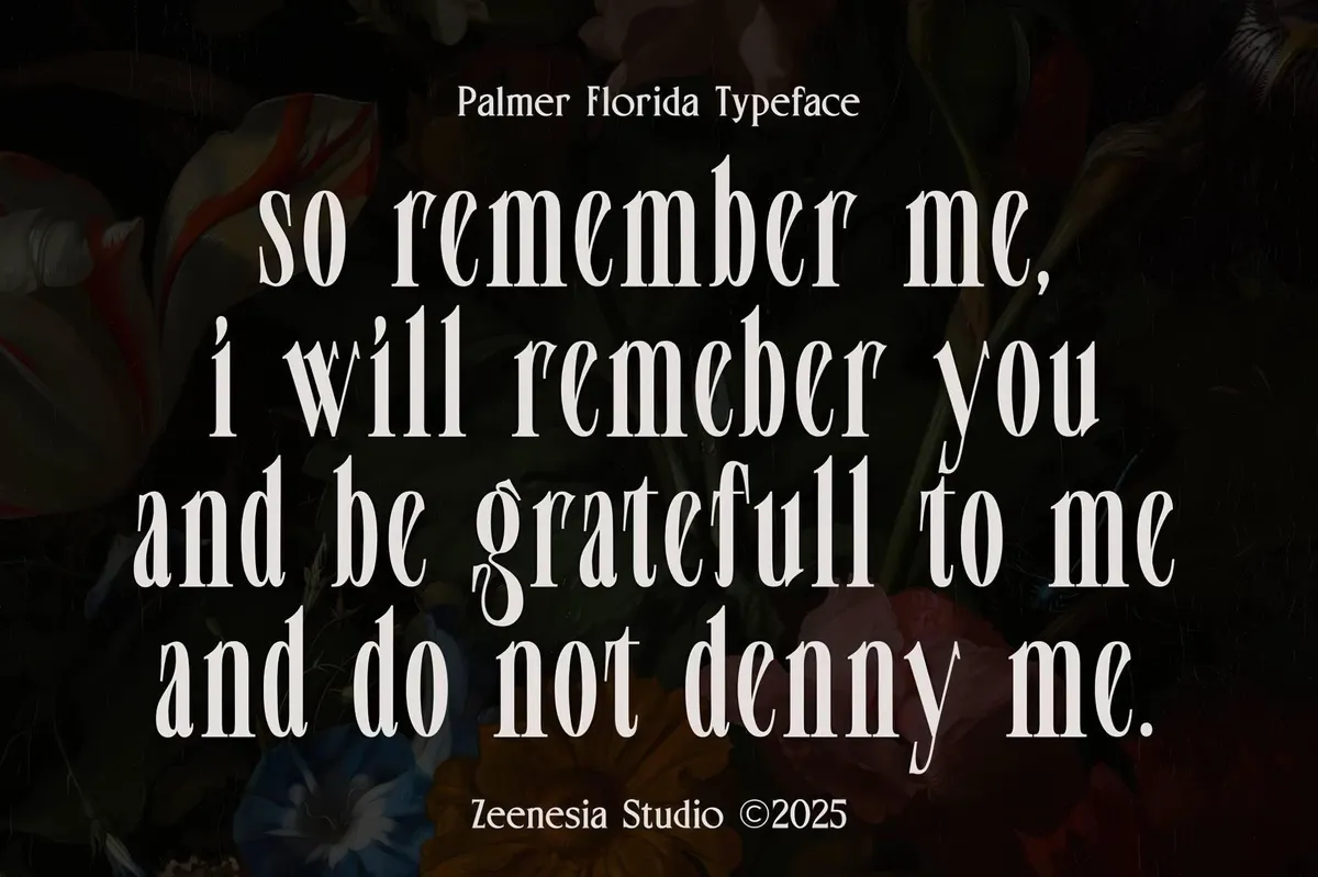 Palmer Florida Display Serif
