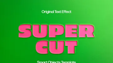 Super Paper Cut Out Text Effect