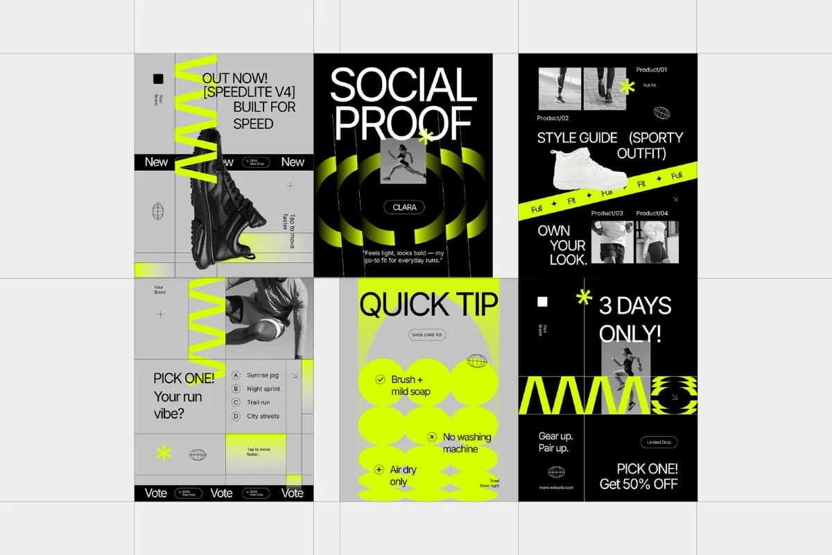Sportea - Sportwear Instagram Template Pack