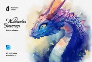 Watercolor Journeys Affinity Brushes
