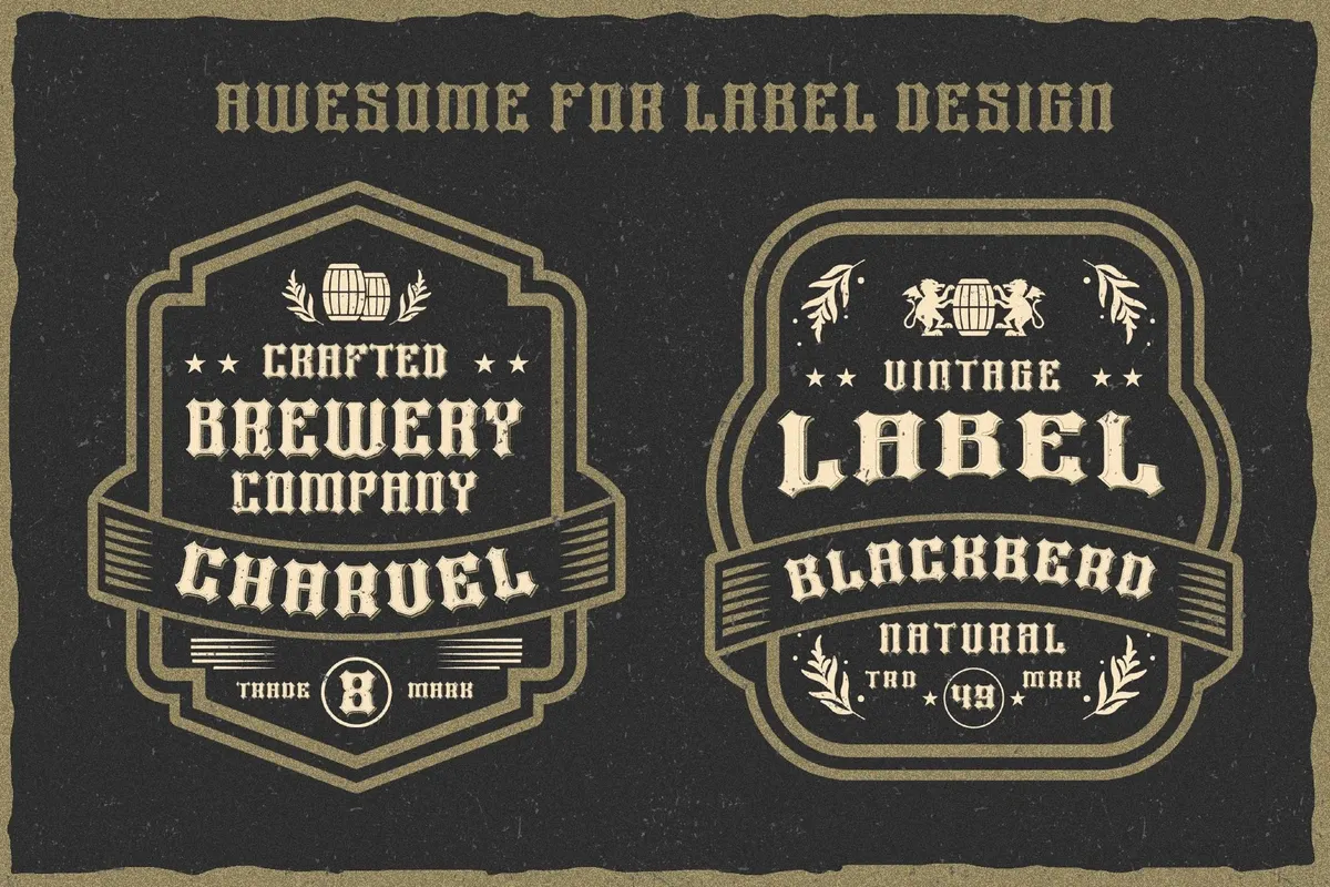 Heavy Force a Sharp Display Font