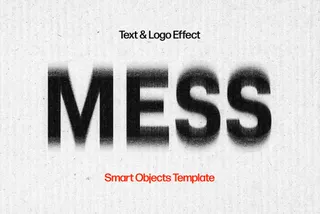 Mess Distortion Text & Logo Effect
