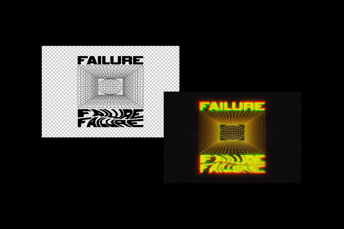 Retro Screen Text Effect