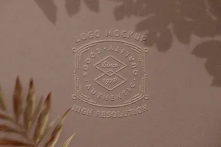 Embossed Logo Mockup