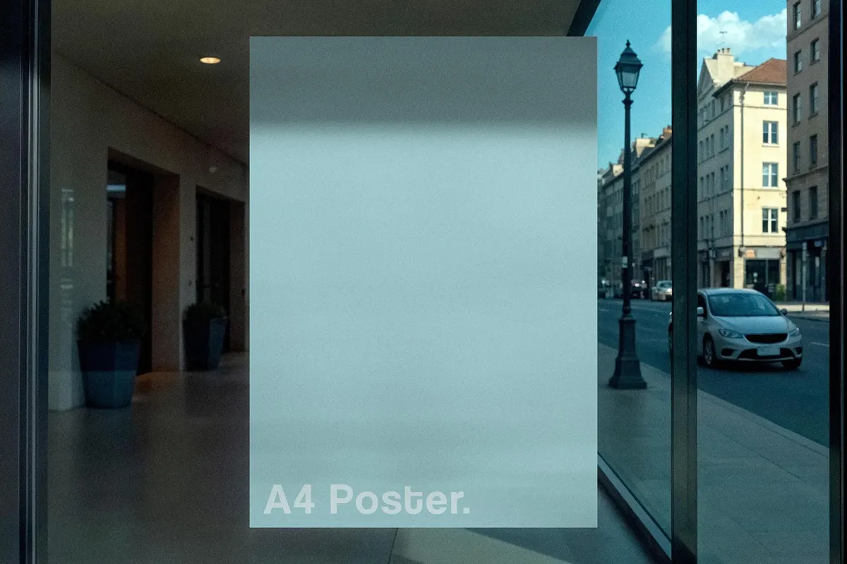 Gallery Window Poster Mockup