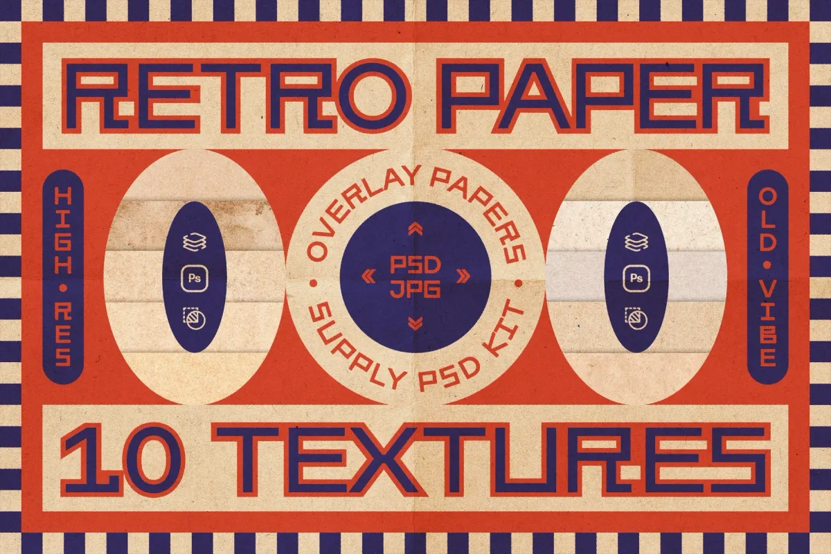 Retro Papers Overlay Kit