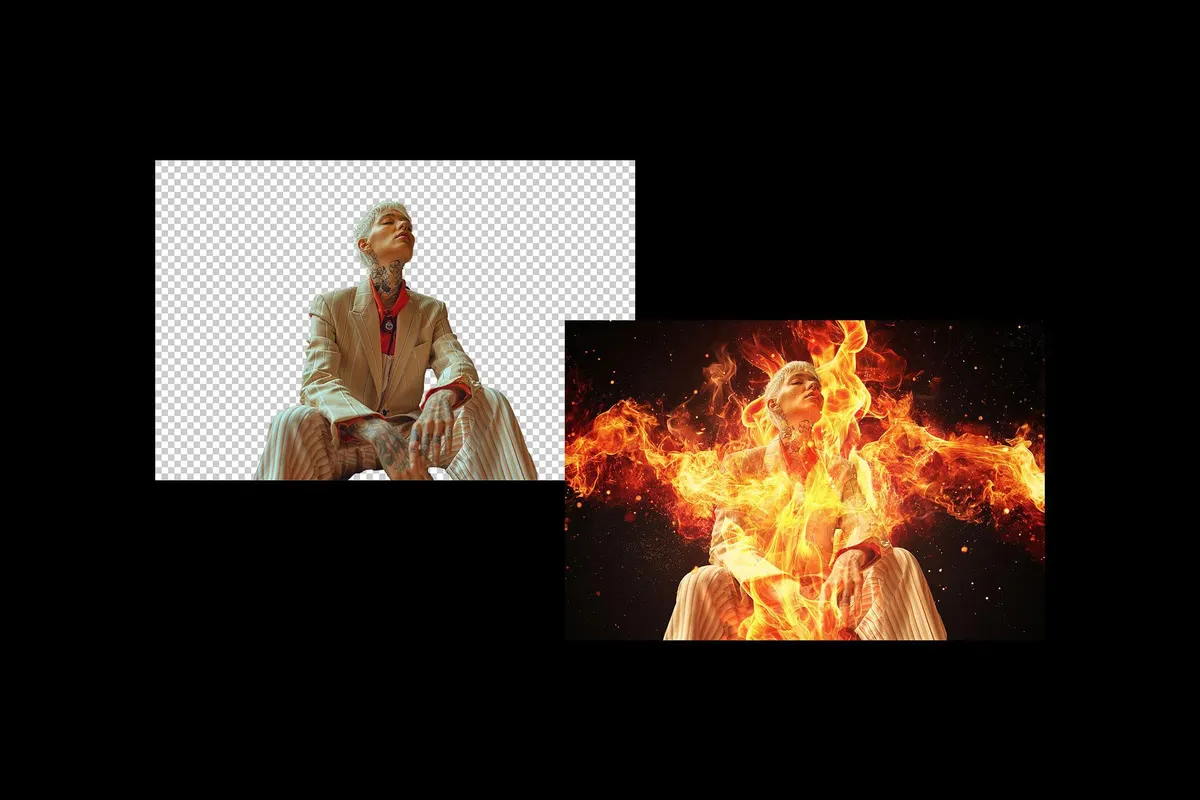 Fire Flames Photo Effect