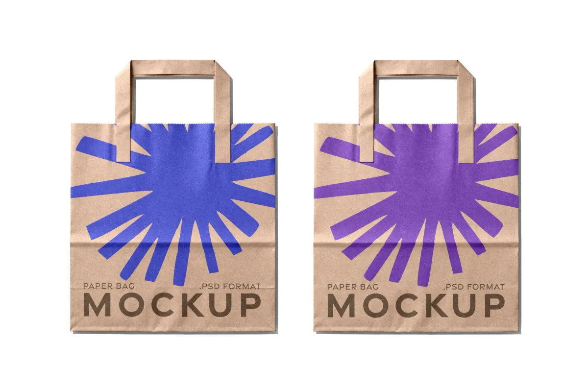 Retail Paper Bags Mockup