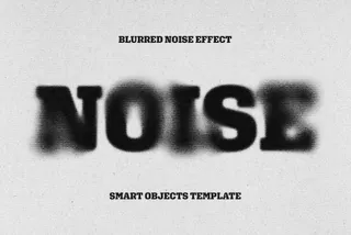 Blurred Noise Text Effect