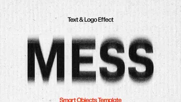 Mess Distortion Text & Logo Effect