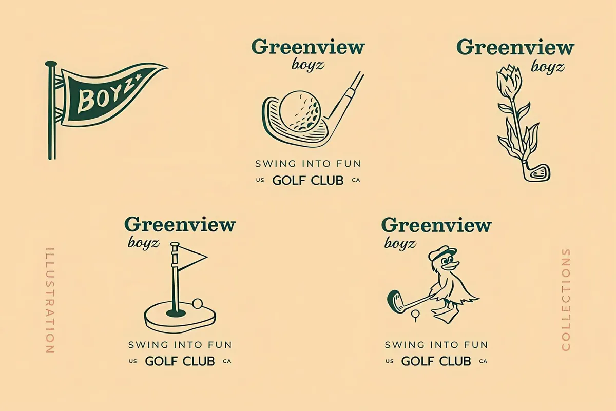 Golf Vintage Logo Templates