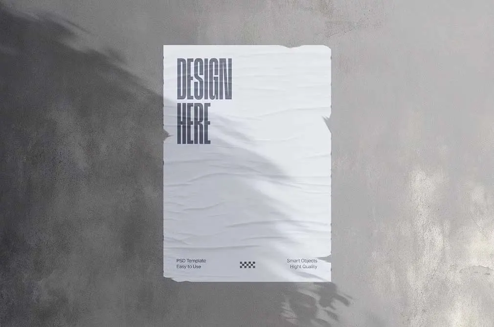 Concrete Wall Poster Mockups