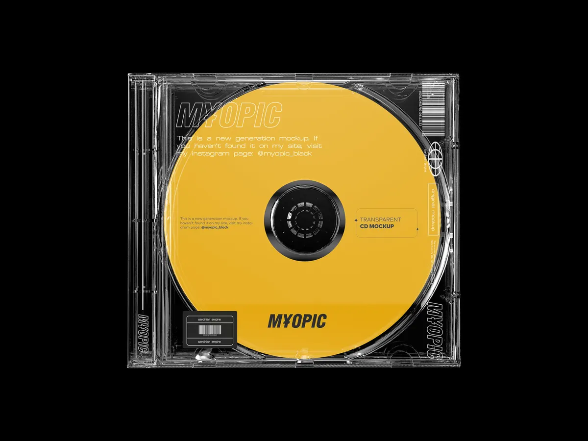 Transparent CD Mockup