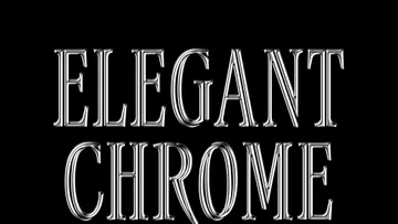 Elegant Chrome Text Effect