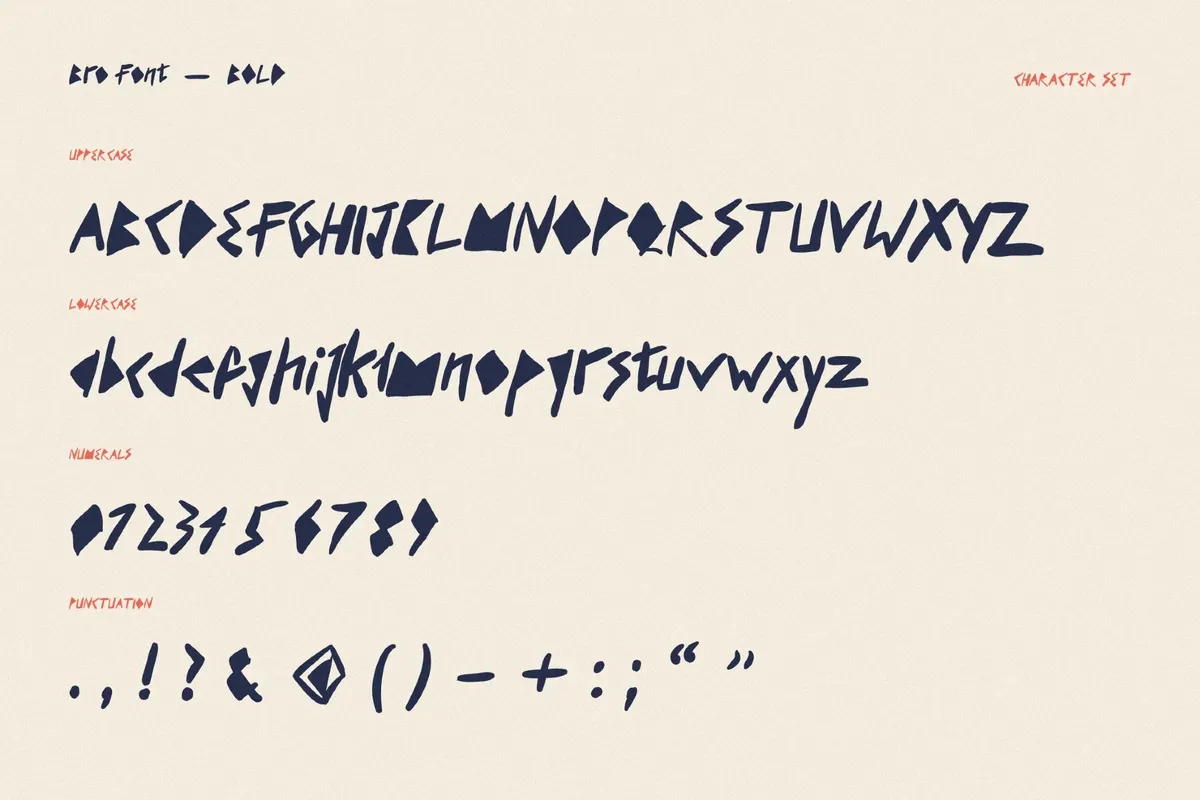 Bro - Punk Font Family