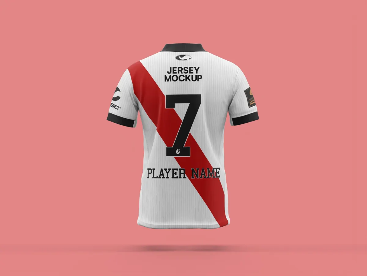 Back View Jersey Mockup