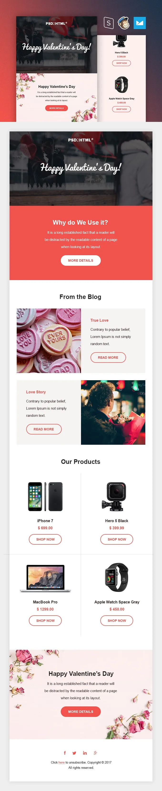 Valentine's Day Email Template