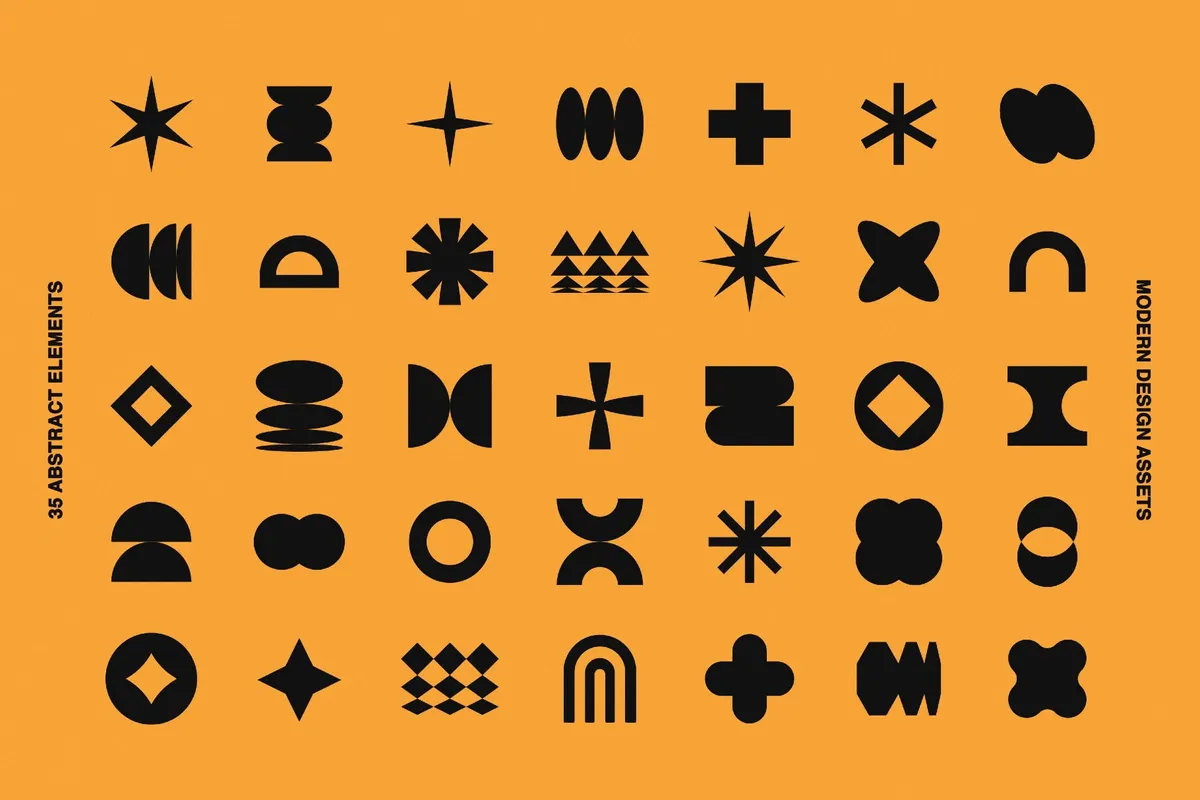 Brutalist Vector Shapes