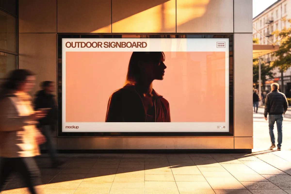 Outdoor Signboard Mockup