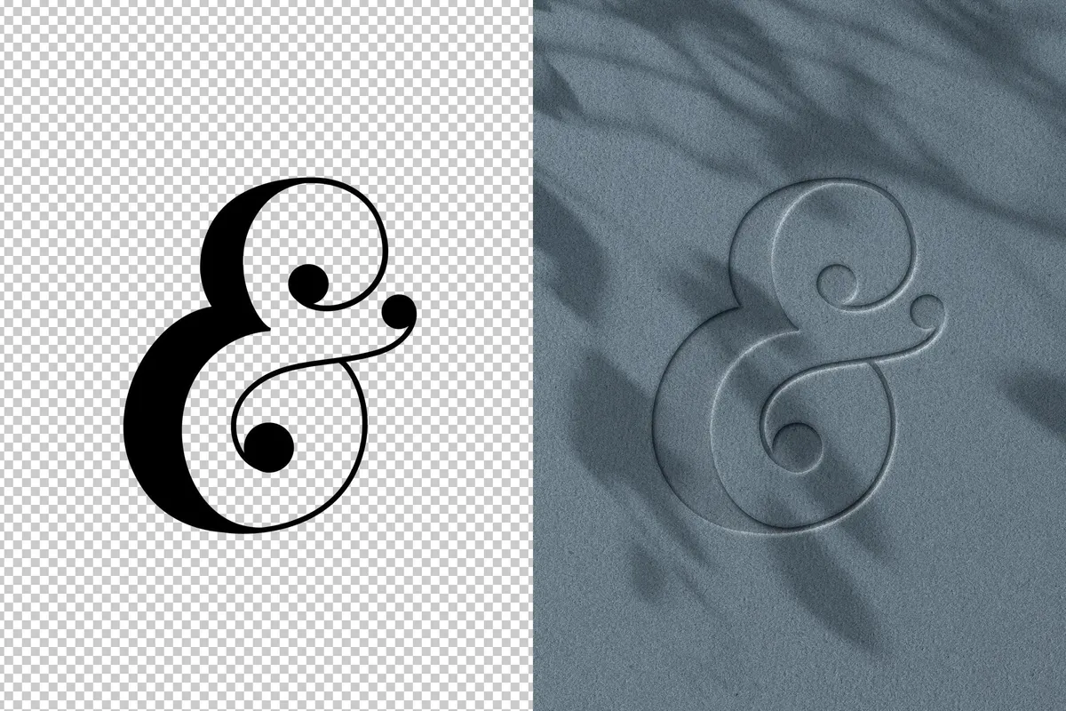 Debossed Paper Mockup