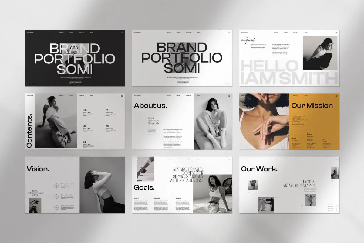 Brand Portfolio Somi Presentation Template