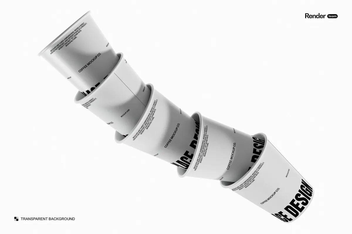 Paper Cup Mockup Set