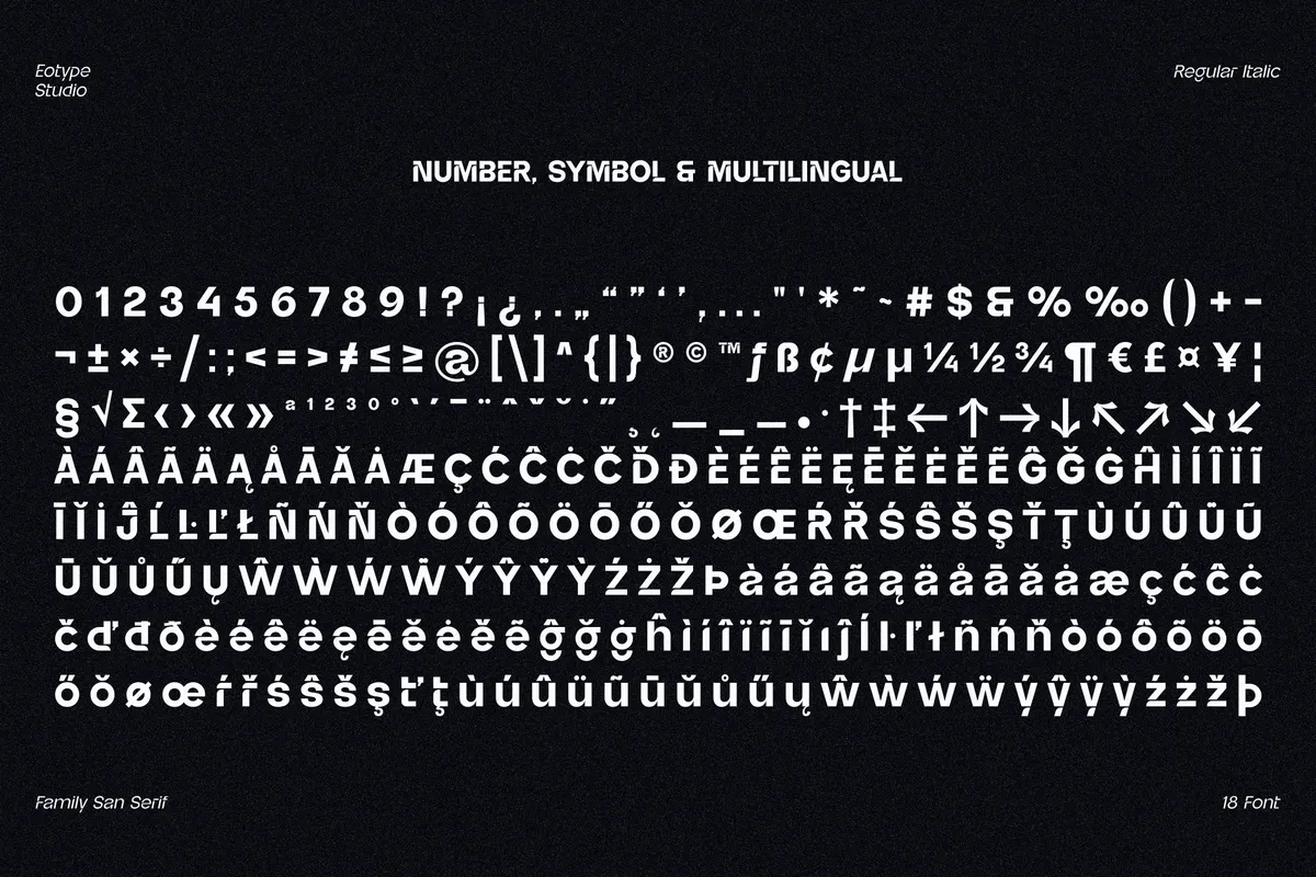 Jettic - Futuristic Sans Serif Font Family