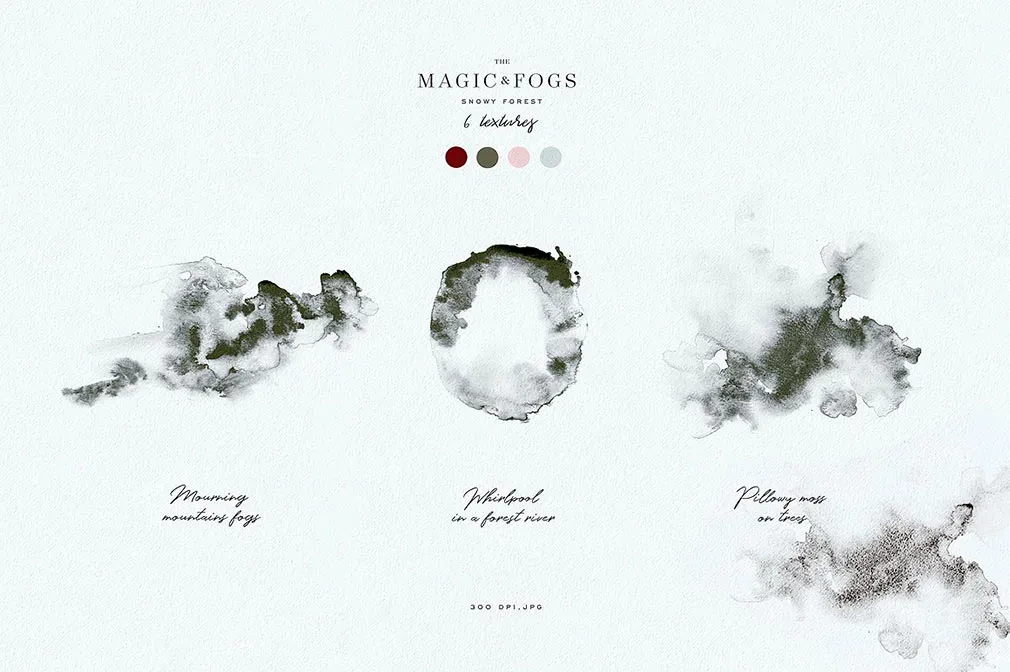 Mystical Winter Watercolor Set