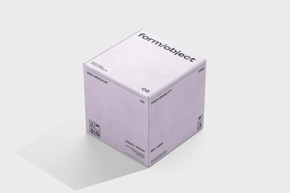 Cube Box Mockup