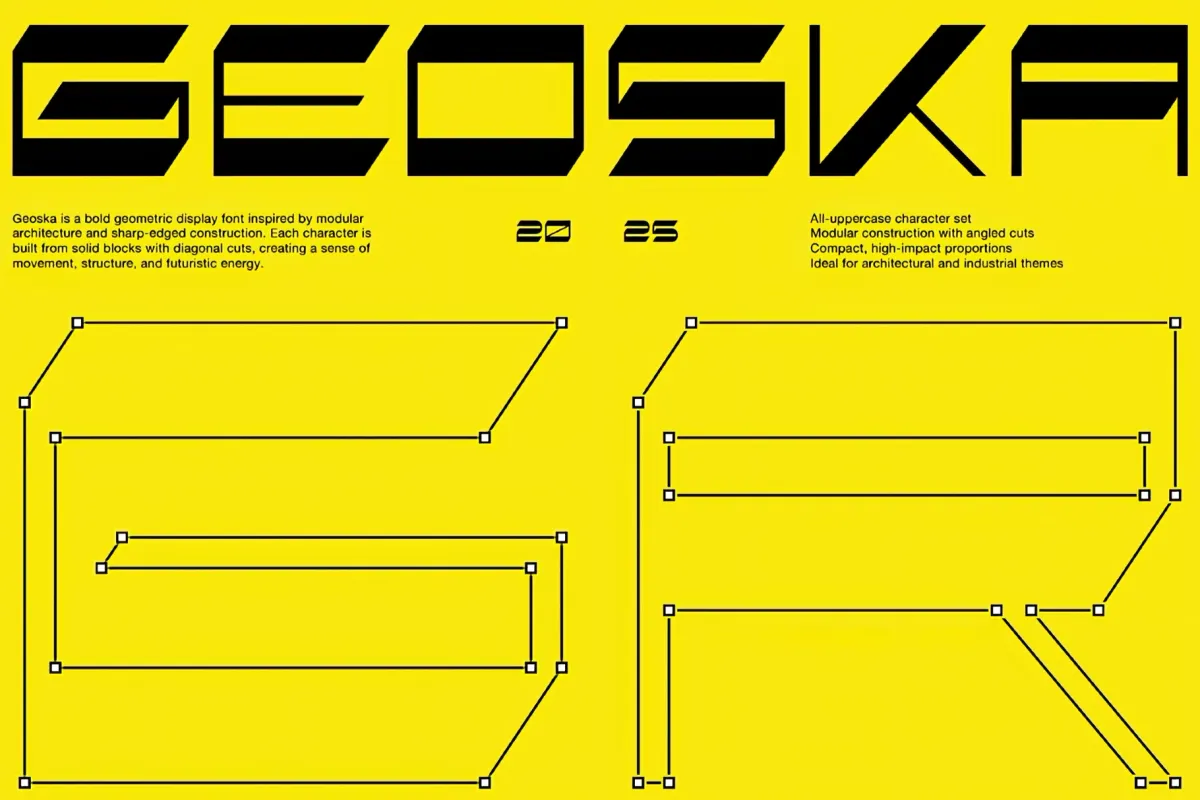 Geoska – Sci-fi Display Font
