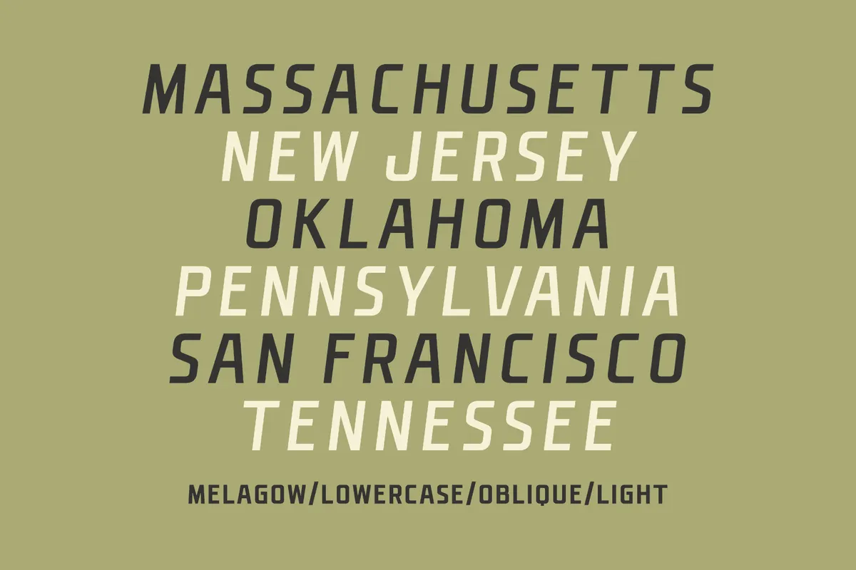 Melagow - Variable Display Sans Font