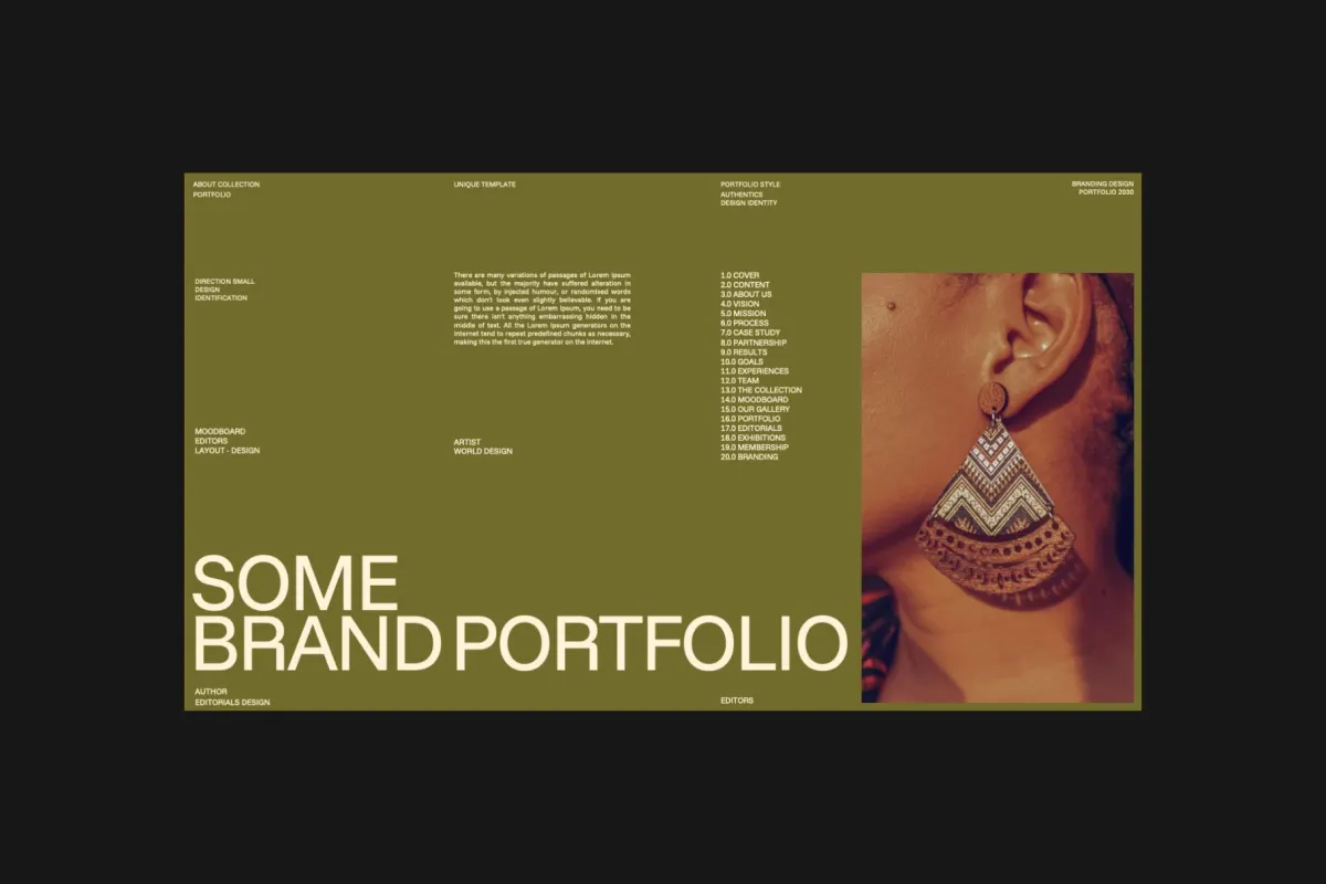 Brand Portfolio PowerPoint Template - Some