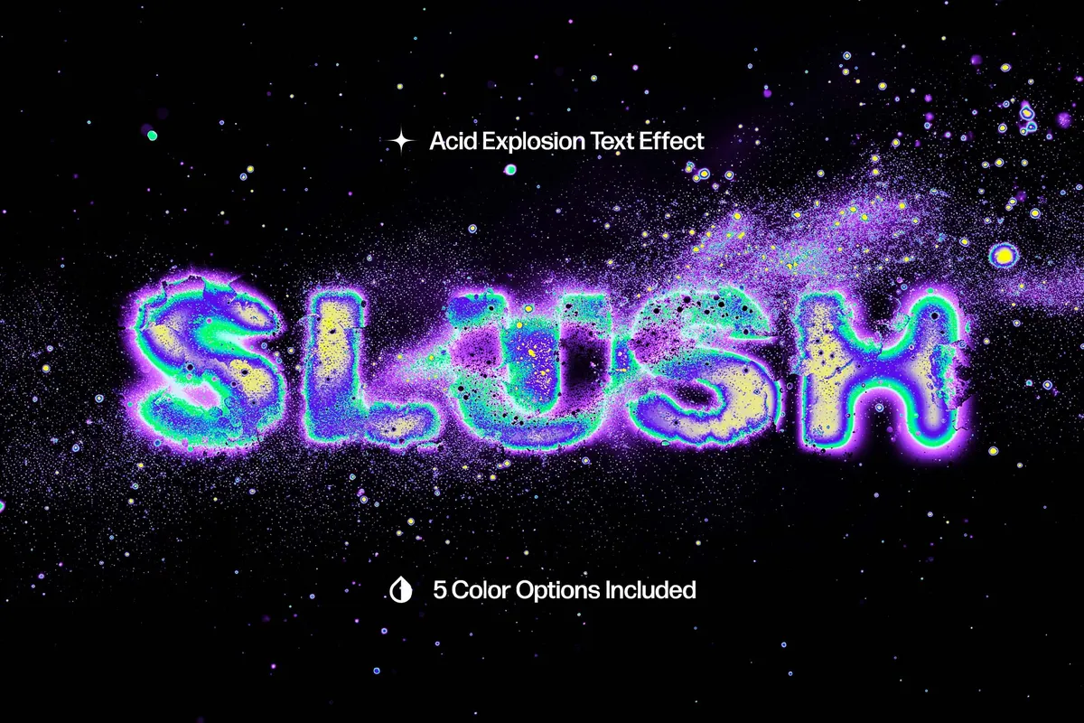 Acid Explosion Text Effect