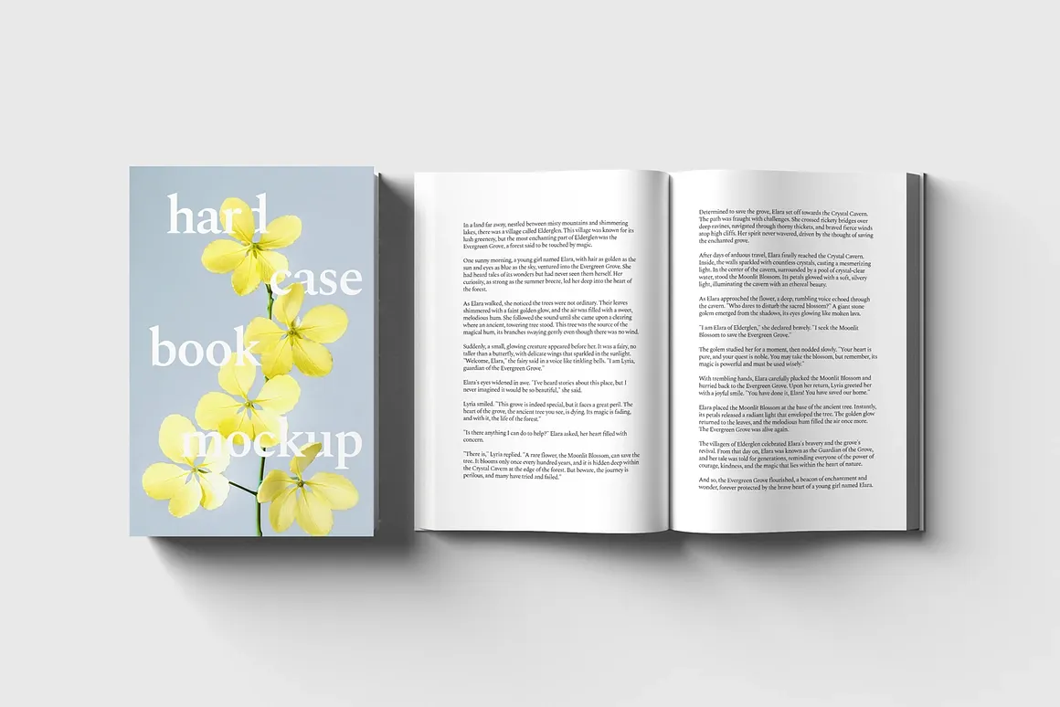 Hard Cover Book Mockups