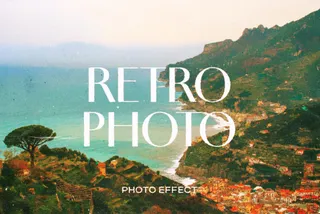 Cinematic Retro Paper Photo Effect