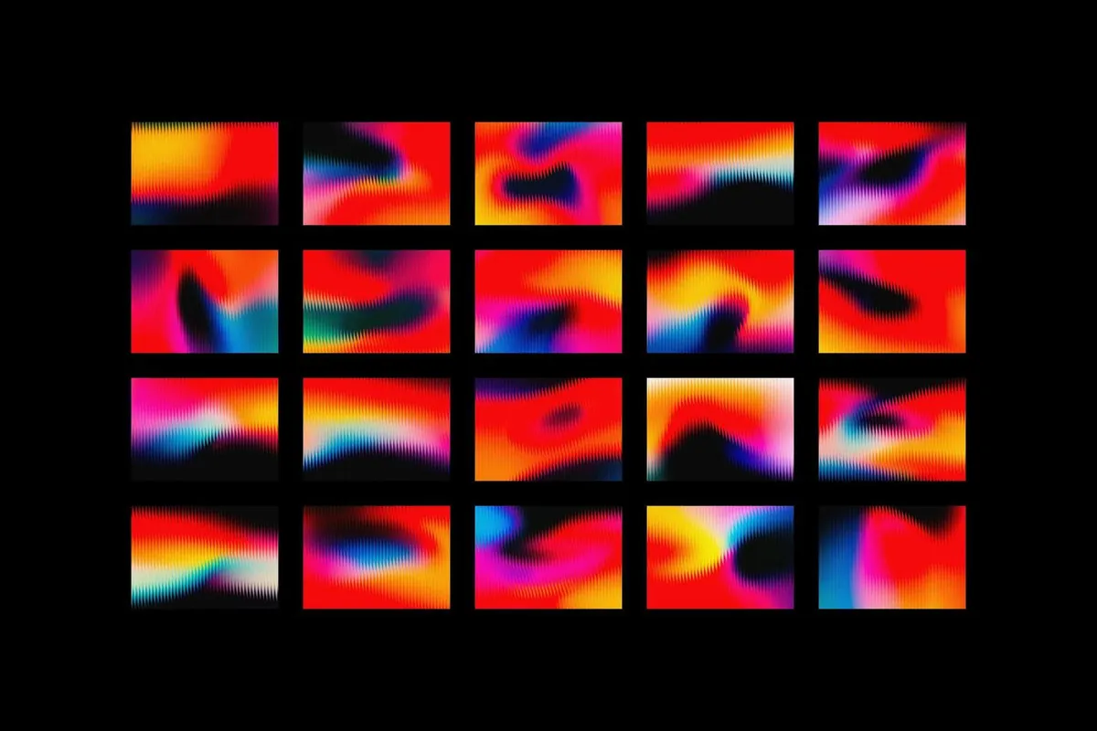Fluted Glass Texture Backgrounds