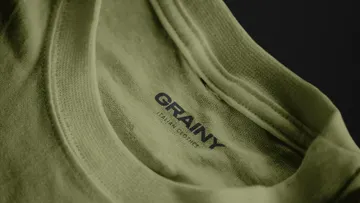 GRAINY Neck Label T-Shirt Mockup