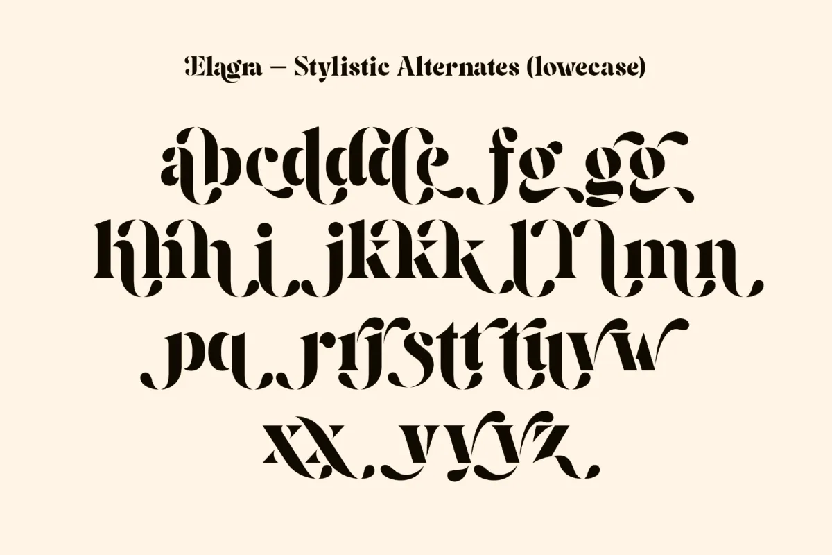 Elagra — Elegant Stencil Serif Font