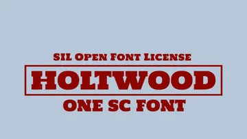 Holtwood One SC Font