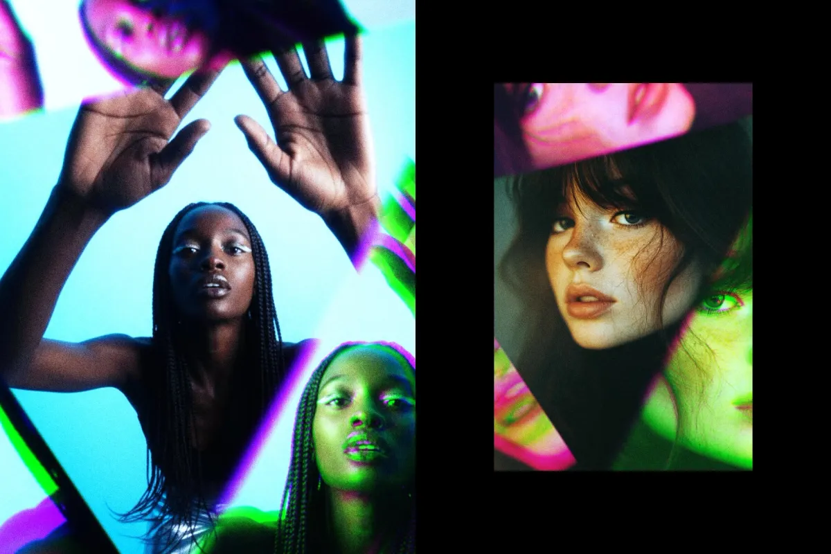 Triangle Prism Photo Effect