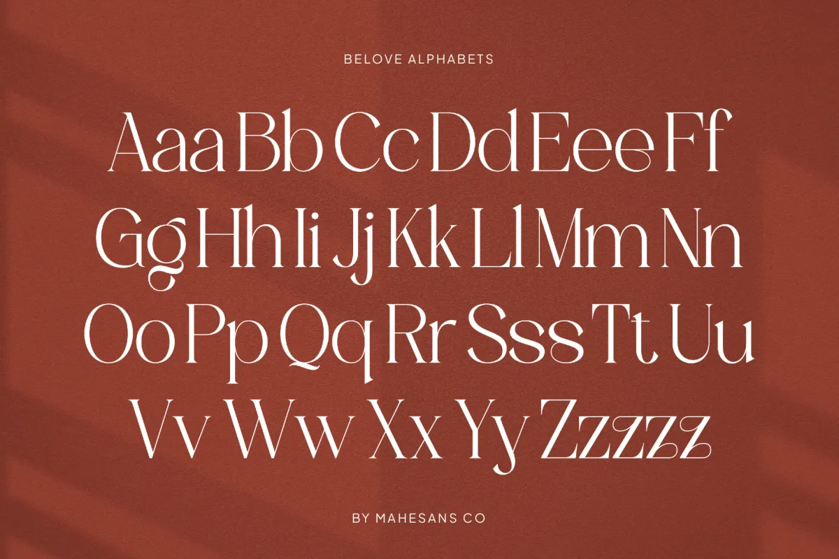Belove – Modern Elegant Serif Font