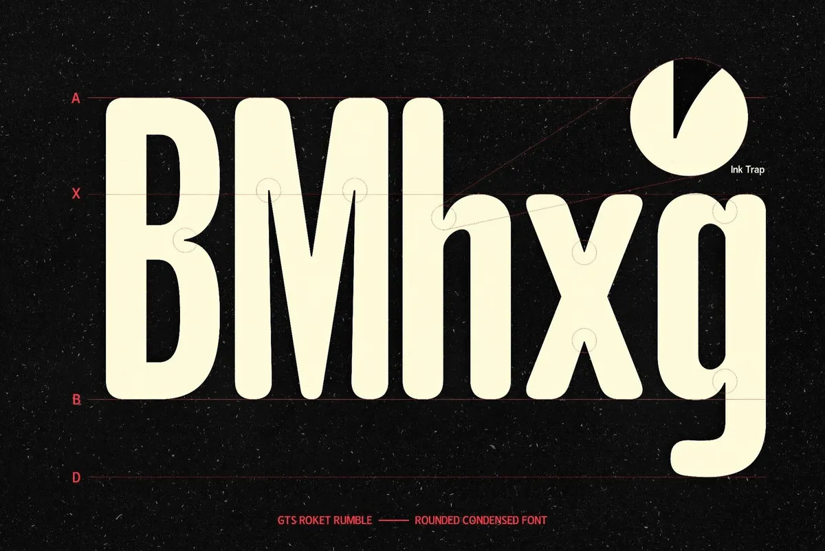 GTS Rocket Rumble — Retro Condensed Font
