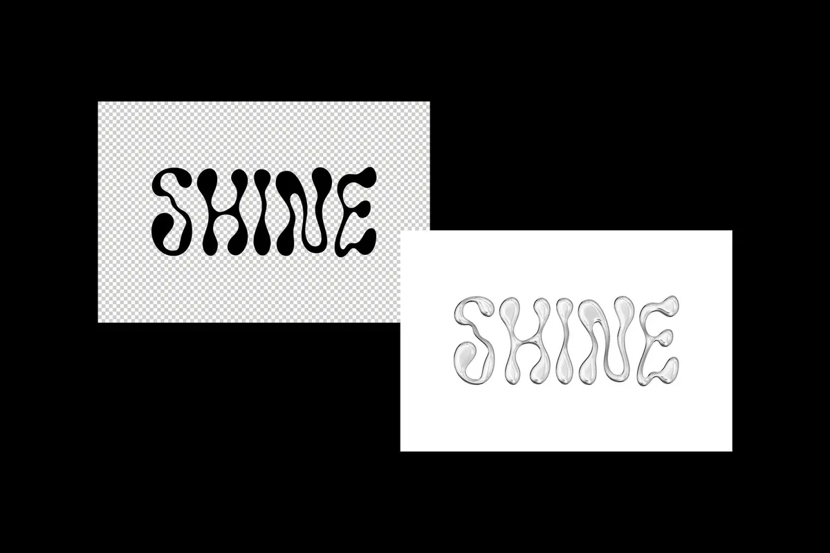 Clear Glass Text & Logo Effect